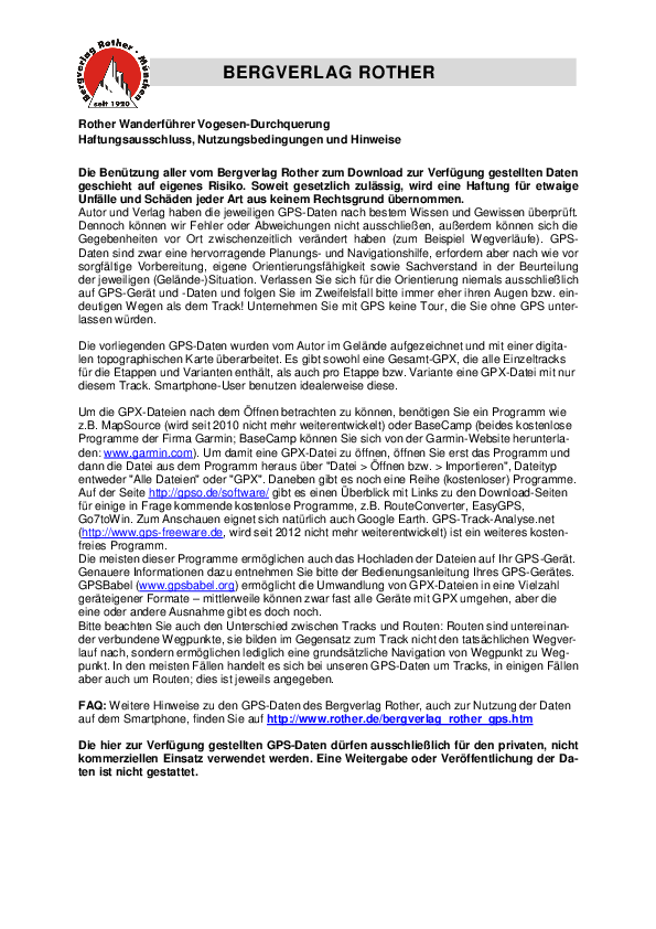 GPS-Daten ROTHER WF Vogesen-Durchquerung - Haftungsausschluss, Nutzungsbedingungen und Hinweise_4407_2.pdf