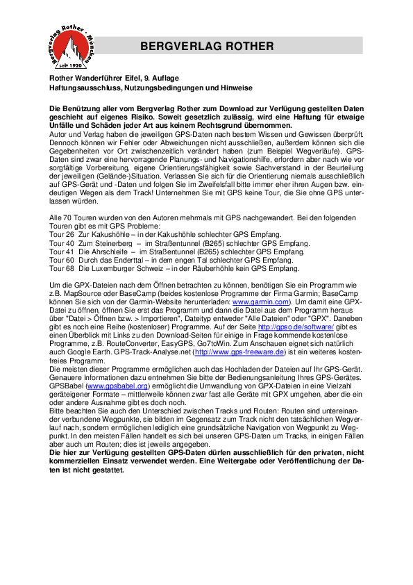 GPS-Daten WF Eifel Auflage 9 - Haftungsausschluss, Nutzungsbedingungen und Hinweise.pdf