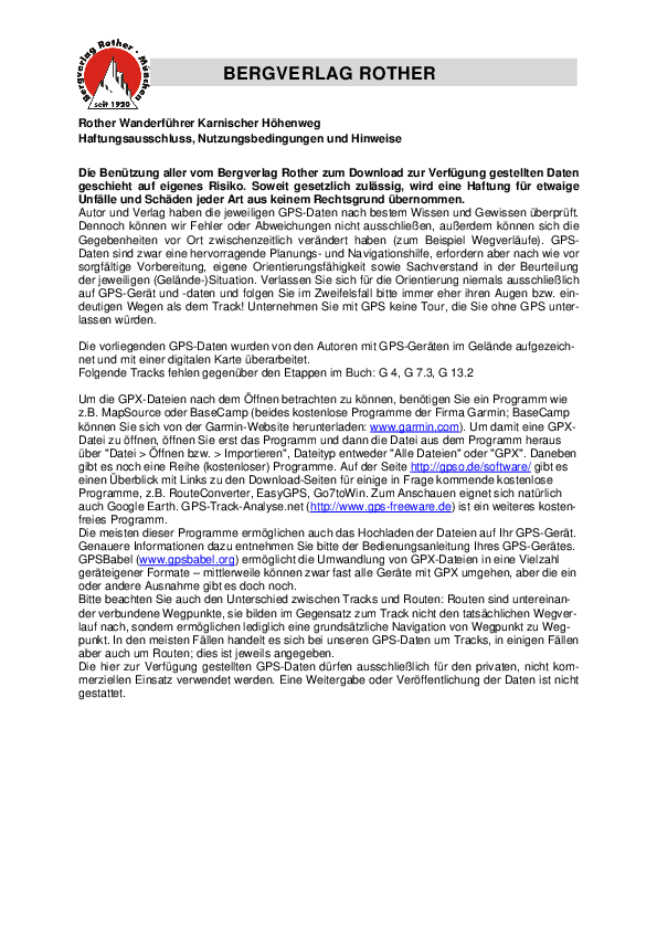 GPS-Daten WF Karnischer Hoehenweg - Haftungsausschluss, Nutzungsbedingungen und Hinweise_4404_2.pdf