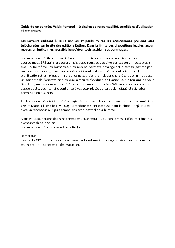 Guide de randonnees Valais Romand - Exclusion de responsabilite, conditions d utilisation et remarques_4908_6.pdf