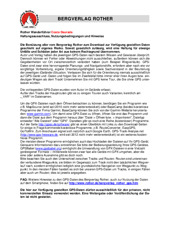 GPS-Daten WF Cota Daurada - Haftungsausschluss, Nutzungsbedingungen und Hinweise.pdf