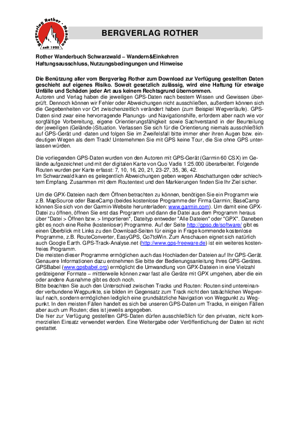 GPS-Daten WB Schwarzwald Wandern-Einkehren - Haftungsausschluss, Nutzungsbedingungen und Hinweise_3063_1.pdf